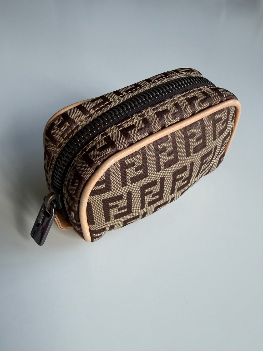 Fendi Brown Monogram Pouch
